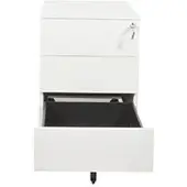 Schaffenburg Rollcontainer »Claudius« 3 Schübe extratief weiß, 42x53.5x58 cm