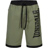 Lonsdale Boardshorts "CLENNELL", Herren, Gr. 3XL, N-Gr, grün (khaki), Obermaterial: 100% Polyester. Futter: 100% Polyester, bequem, Hosen Boardshorts, Badeshorts, Innenhose aus Mesh