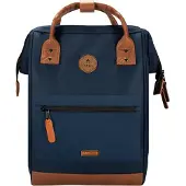 Cabaia Rucksack Adventurer Essentials Chicago Navy X Brown Vegan Leather Medium