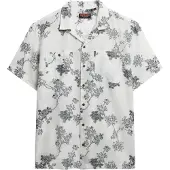 Superdry für Herren. M4010793A Weißes kurzärmeliges Strandhemd (XXL), Lässig, Baumwolle, Kurzarm