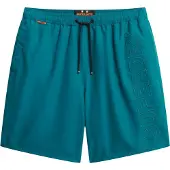 Superdry für Herren. M3010246A Premium grüner bestickter Badeanzug (XXL), Strandbekleidung, Recyceltes Polyester, Nachhaltig