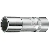 Gedore Steckschlüsseleinsatz D 19 L 1/2 Zoll 12-kant SW 18mm L.82mm