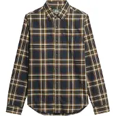 Superdry für Herren. M4010737A Hemd aus Bio-Baumwolle mit Vintage-Karo in navy (L), Lässig, Langarm, Nachhaltig, Marine