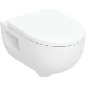 Geberit Renova Set Wand-WC Tiefspüler, TurboFlush, mit WC-Sitz, teilgeschlossenes Keramikdesign, 503.156.00.1
