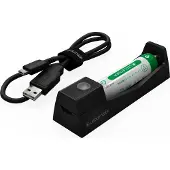 Led Lenser Battery Lition 14500 Mh3/mh5 Ladegerät