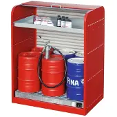 Bauer Gefahrstoff-Rollladenschrank, Typ RSG-3, rot RAL3000
