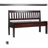 Pemora Esszimmer Sitzbank Holzbank mit Lehne Küchenbank Essbank Kiefer massiv BEN
