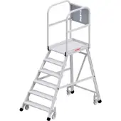 Hymer Podesttreppe fahrbar, einseitig begehbar, 6 Stufen, Standhöhe 1,45 m
