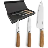 Kuppels 3-tlg. Küchenmesser Set WOOD