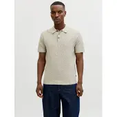 Jack & Jones Bluriley Poloshirt Bequemer Flachstrick aus Baumwolle, Klassischer, zeitloser Look, Vielseitiges Basic für jeden Tag