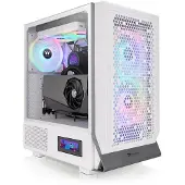 Thermaltake Ceres 300 TG, Midi Tower, PC, Weiß, ATX, EATX, micro ATX, Mini-ITX, SPCC, Gehärtetes Glas, 18,5 cm