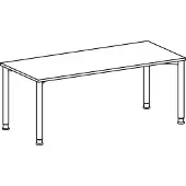 Geramöbel Schreibtisch 4-F Lichtgra 1800x800/, 680-800
