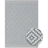 Primaflor In- und Outdoorteppich ELDORADO - Quadra - 160x230cm - Vintage Muster Außenteppich ideal als Terrassenteppich & Balkonteppich