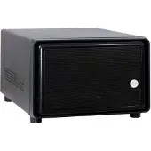 Inter-Tech SC-2100, Small Form Factor (SFF), PC, Schwarz, Mini-ITX, Stahl, Aktivität, Alarm, HDD, Netzwerk, Leistung