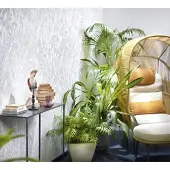 Marburg Vliestapete "Palm" Kunst Motiv glänzend geprägt Kunst moderne Tapete für Wohnzimmer Schlafzimmer Küche