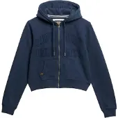 Superdry für Damen. W2012335A Sweatshirt Athletic Tonal Crop navy (S), Lässig, Baumwolle, Marine