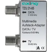 Axing TZU 21-65, Kabel-Splitter-/Verbinder, 5 - 1006 MHz, Silber, Metall, Männlich/Weiblich, A