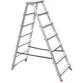 Hailo 2-Sided Aluminium Folding Stairs 7-Step