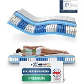 AM Qualitätsmatratzen Premium Taschenfederkernmatratze Made in Germany 80x210cm H3