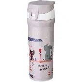 Koziol Trinkflasche 500ml, STAN 0,5 TRUCKS organic purple grey