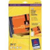 Avery C32250-25, Weiß, CD, A4, Folie, Laser/Inkjet, 170 g/m²
