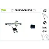 Valeo 861238 Elektrischer Fensterheber Vorne Links für FORD Fiesta Mk6 Schrägheck (JA8, JR8)