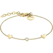 Tamaris Gentle gilded bracelet with hearts TJ-0041-B-21 (L)
