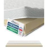 AM Qualitätsmatratzen | Premium Latex-Topper | 120x200 cm | 6 cm Höhe | Matratzentopper | 120/200 | Latex Topper