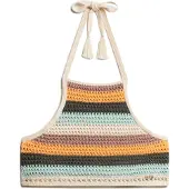 Superdry für Damen. W6011988A Mehrfarbiges gehäkeltes Trägertop (S), Lässig, Polyester, Ärmellos / Hosenträger