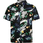 Superdry für Herren. M4010620A Hawaii-Hemd navy (M), Schwarz, Lässig, Modal, Kurzarm