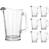 Libbey Krug Pitcher, 1,77 l, Glas, Set, 6 Stück