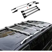 Omac Dachreling + Dachträger für Renault Trafic 2014-2025 L2 Langer Alu Silber 5x