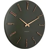 Karlsson - Wanduhr Esmerado - Grün - 40x40x2,1 cm