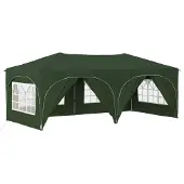 Syfax Pop-up Partyzelt 575 x 288 x 245 cm Grün Oxford-Stoff