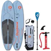 Duotone FLOW AIR SLS 9'8 iSUP SUP Board Allround leicht Set 6,6Kg