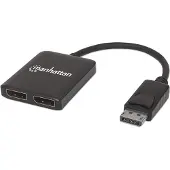 Manhattan 2-port Display 4k@30Hz schwarz