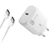 Cellularline Super Fast Charger Kit 25W - USB-C to USB-C - Samsung, Drinnen, AC, 1 m, Weiß