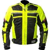 MUGENRACE A-Ttraversare-D Damen Schwarz Neon Wasserdichte Textiljacke Größe L