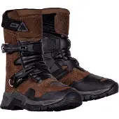 Leatt ADV HydraDri 7.5 Kurz Braune Wasserdichte Motorradstiefel Größe 38