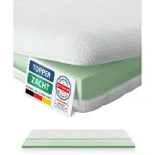 AM Qualitätsmatratzen | Basic Komfortschaum-Topper | 140x200 cm | 6 cm Höhe | Matratzentopper | 140/200 | Komfortschaum Topper