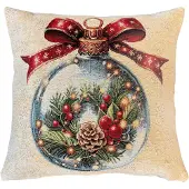 Home wohnideen Dekokissen "CHRISTMAS BALL" ohne Füllung, Gobelin