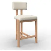 Bessagi Home Barhocker Jonna Creme Bouclé Gepolstert