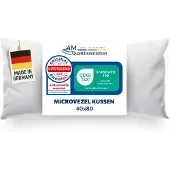 AM Qualitätsmatratzen Premium Mikrofaser Kopfkissen mit Sensofill Füllung Made in Germany 40x80cm