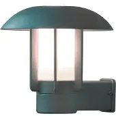 Konstsmide Heimdal Wandleuchte silber lackiertes Aluminium, opales Glas, Hand EU 401-312