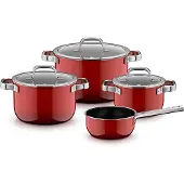 WMF Topf-Set "Fusiontec Mineral Pro" Set, 7 tlg. tlg. Edelstahl Glas