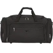 D&N schwarze mittlere Reisetasche Seitentasche 59cm