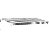 vidaXL Ausziehbare Markise Anthrazit 400 x 200 cm Stoff