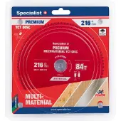 Specialist+ + Tarcza tnąca 216x84Tx30mm Multimaterial Premium