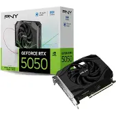 PNY GeForce RTX 5050, GeForce RTX 5050, 8 GB, GDDR6, 128 Bit, 7680 x 4320 Pixel, PCI Express x8 5.0