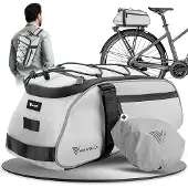 MIVELO Fahrradtasche - wasserdicht und vollständig reflektierend - 9 Liter - reflektierend